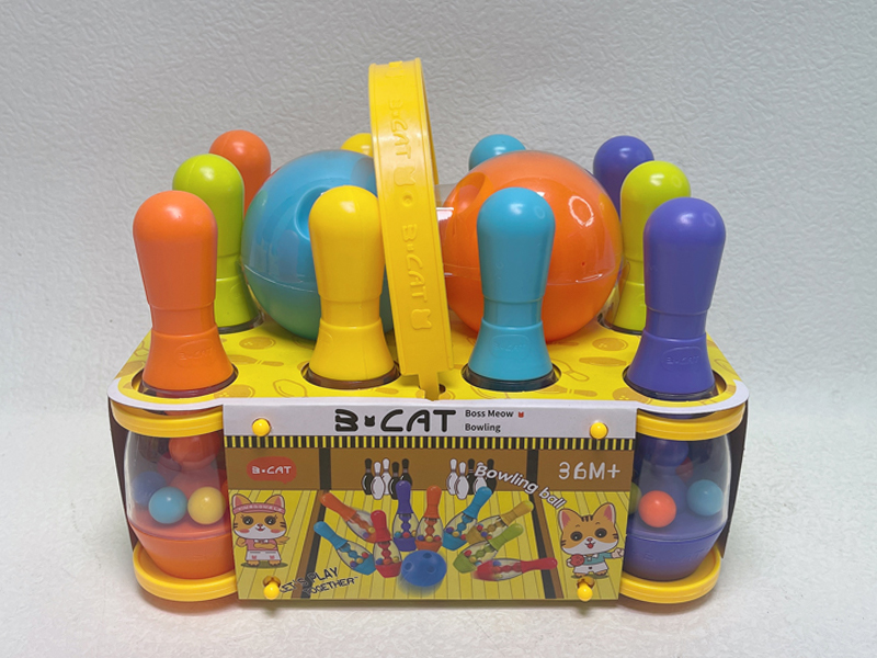 Rainbow Ball Bowling Set