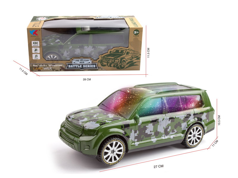 1:16 B/O Go And Bump Off Road Military Police Vehicles With Light And Music (Toyota Overlord)