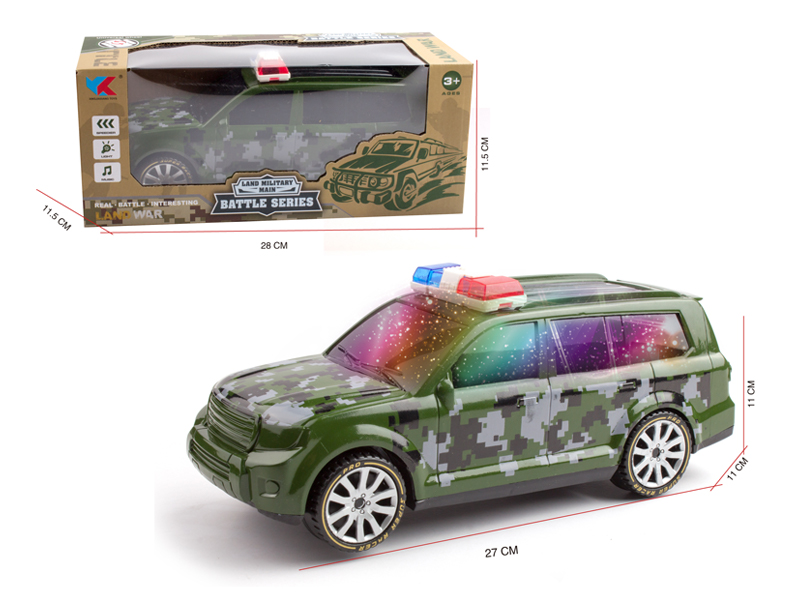 1:16 B/O Go And Bump Off Road Military Police Vehicles With Light And Music (Toyota Overlord)