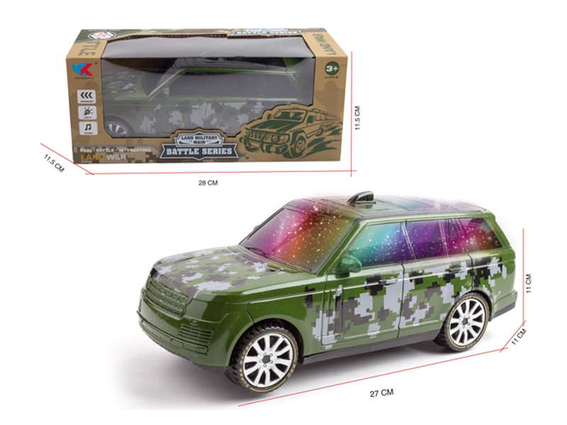 1:16 B/O Go And Bump Off Road Military Police Vehicles With Light And Music (Range Rover )