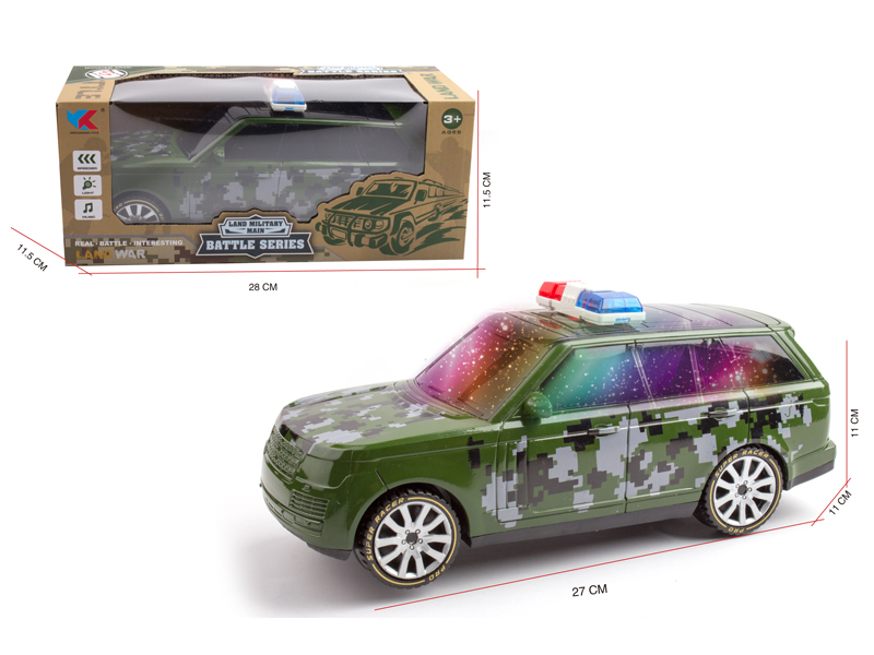 1:16 B/O Go And Bump Off Road Military Police Vehicles With Light And Music (Range Rover )