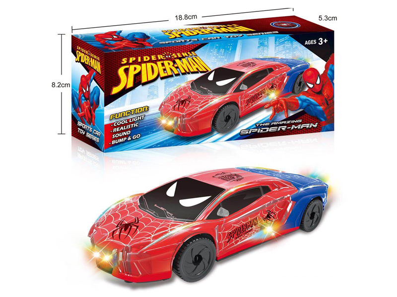 B/O Go And Bump Spider Man Car With Light And Music