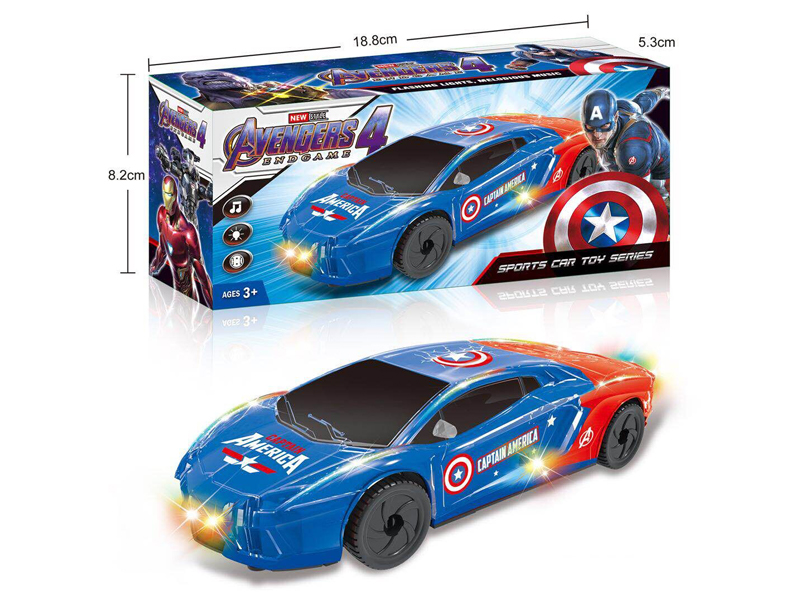 B/O Go And Bump Captain America Car With Light And Music