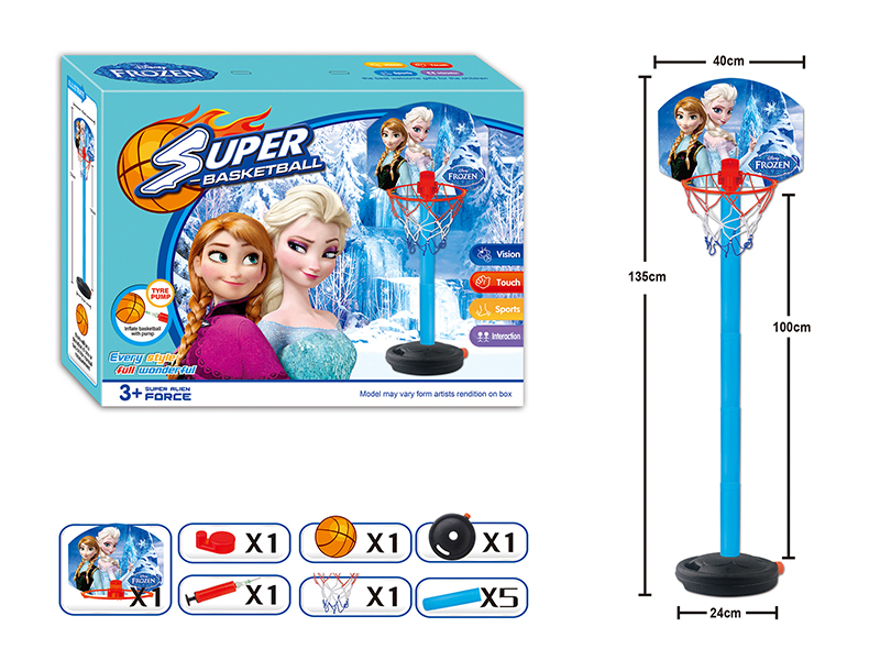 Frozen Basketball Stand(With Ball + Pump)