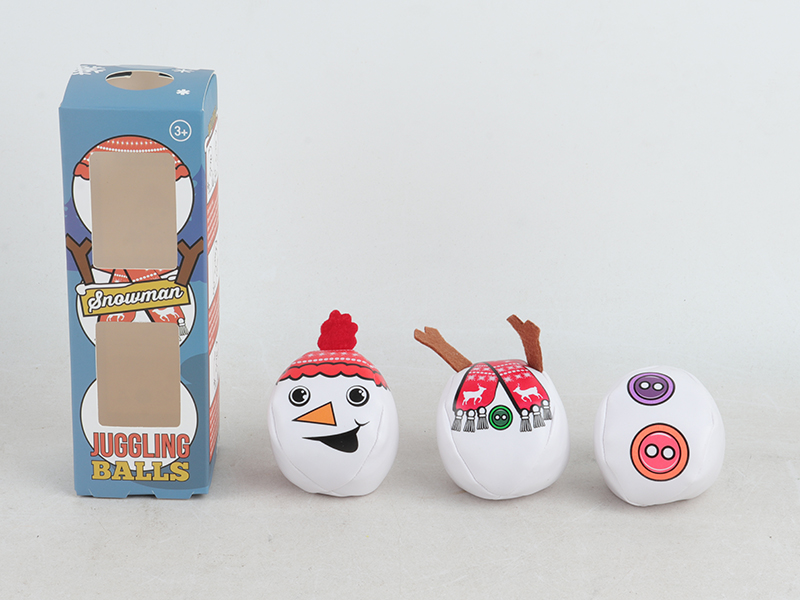 Snowman Printed Juggling Balls