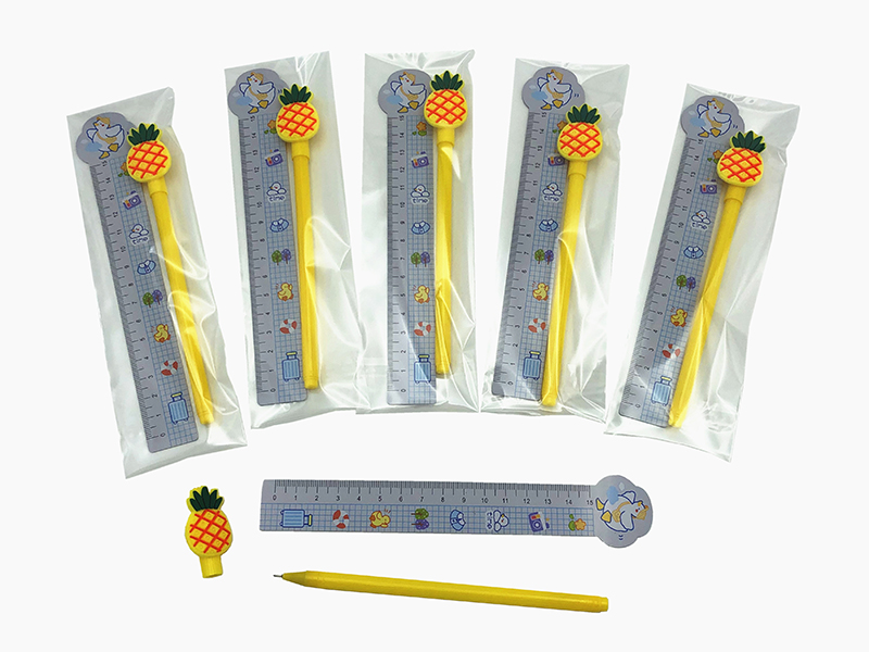 Cartoon Pen + Ruler(2PCS)