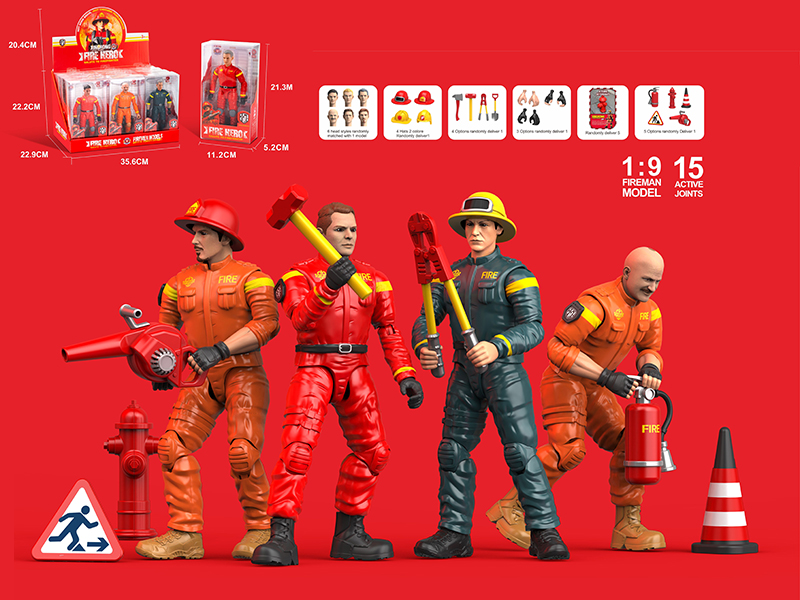 Firefighter Model 12pcs