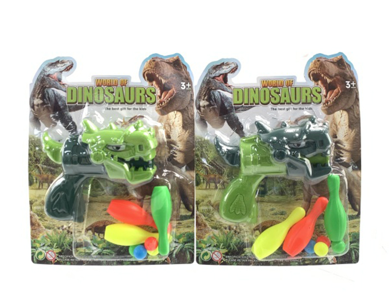 Dinosaur Ping-Pong Ball Gun Set