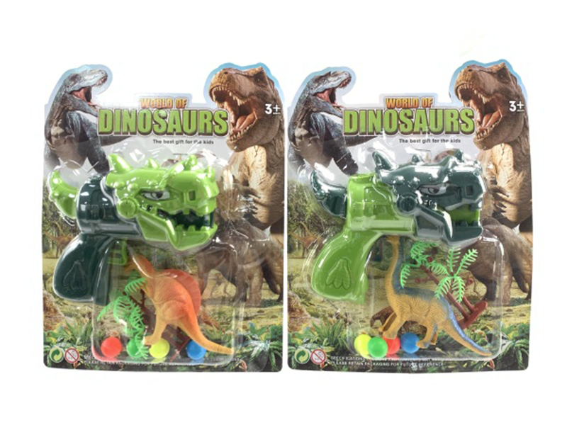 Dinosaur Ping-Pong Ball Gun Set