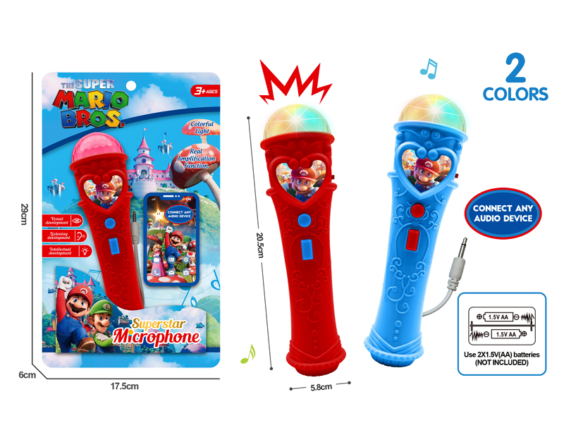 Loudspeaker Mario Microphone With Light