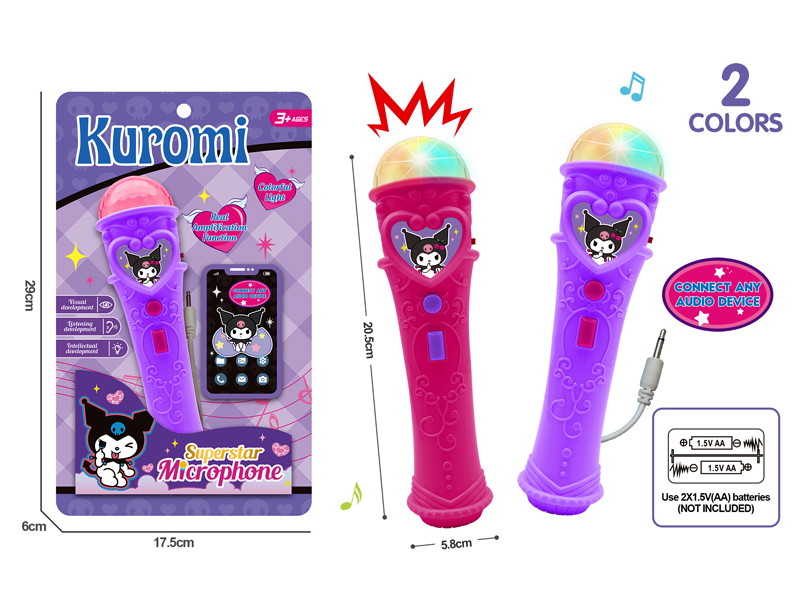 Loudspeaker Kuromi Microphone With Light