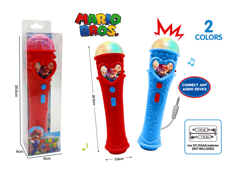 Loudspeaker Mario Microphone With Light