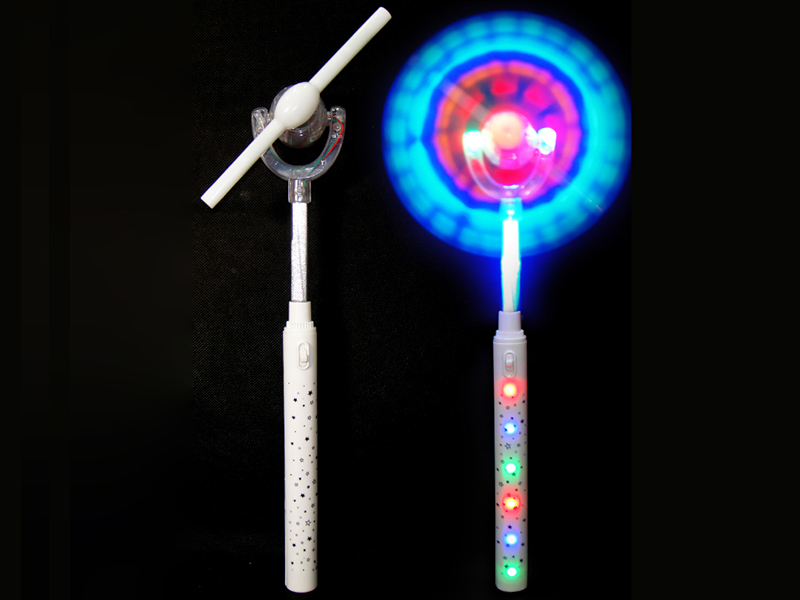 White Translucent Windmill Flash Stick With 15 Lights(No Music)