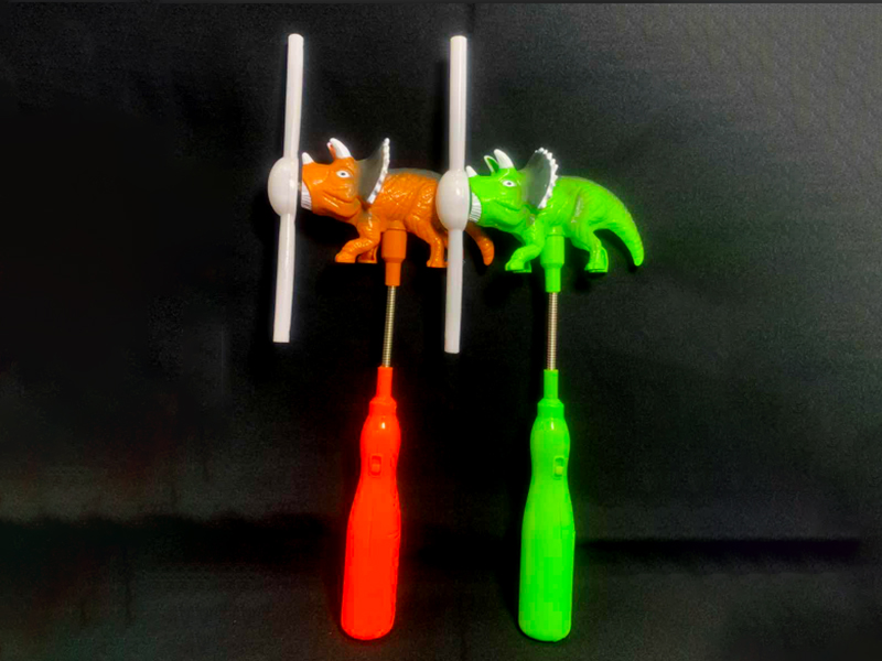 Triceratops Windmill Flash Stick With 5 Lights And Sound