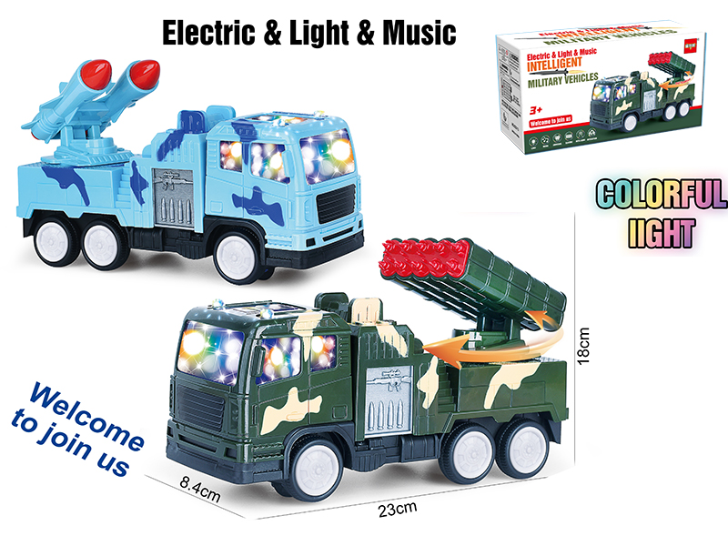 B/O Military Vehicle With Sound And Light