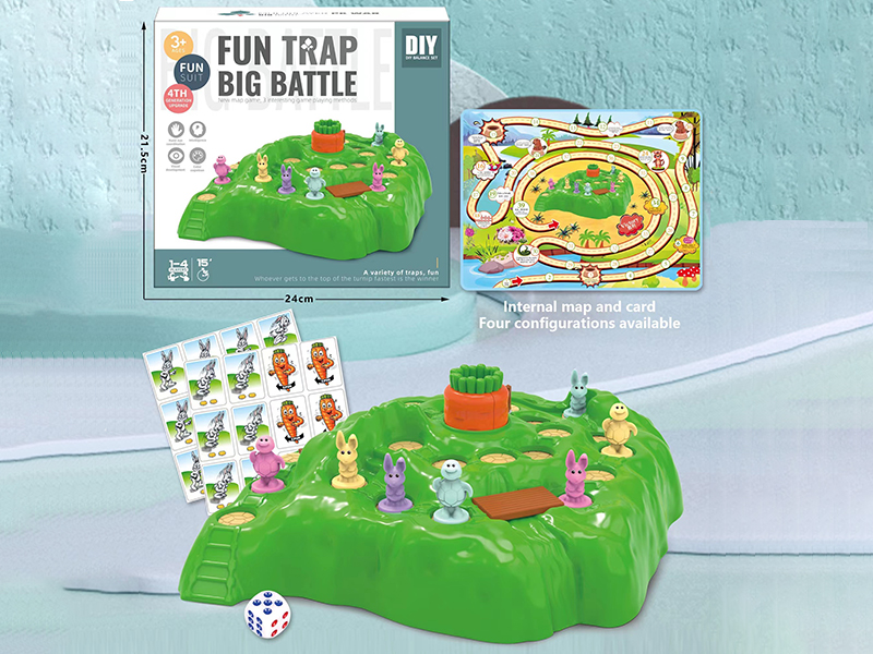 Turtle And Rabbit Trap Big Battle Board Game