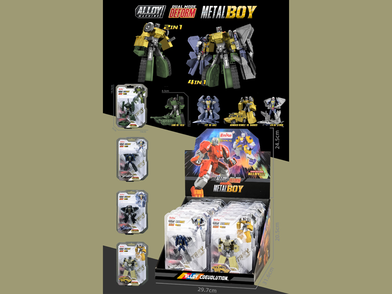 12Pcs Military Transformation Series