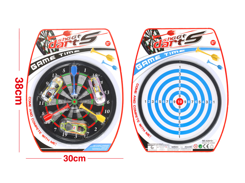 10 Inch Double Sided Magnetic Target Toy+Alloy Car