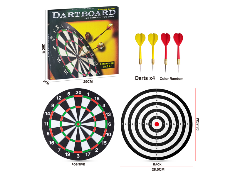 12 Inch Double Sided Dart Target Toy