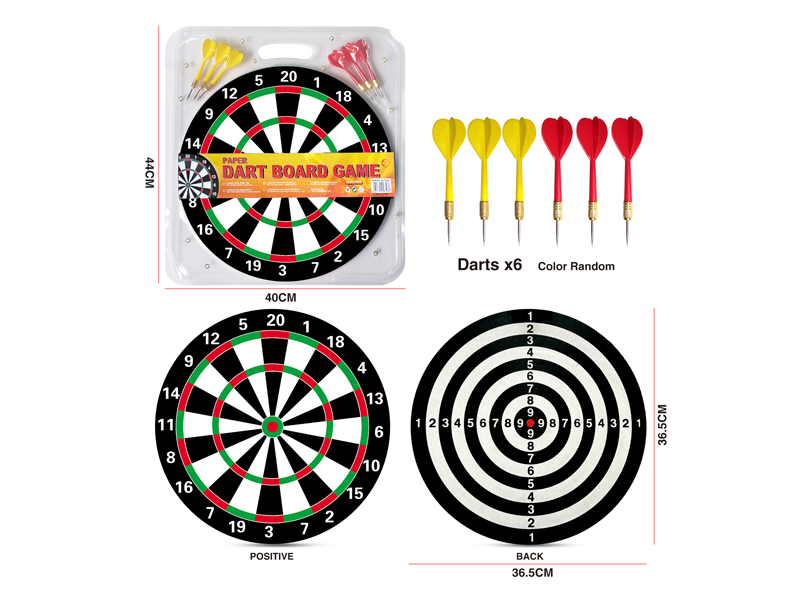 15 Inch Double Sided Dart Target Toy