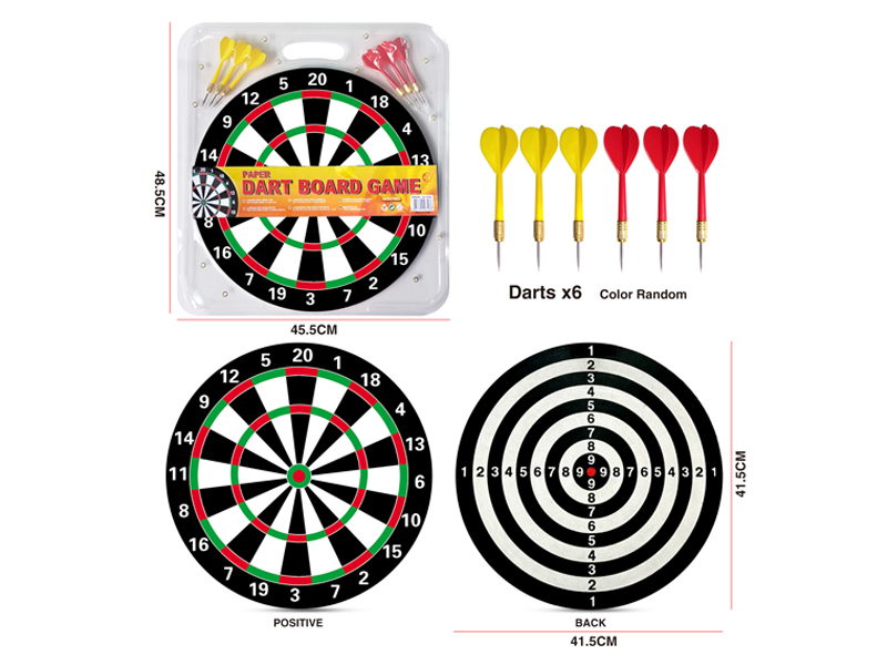 17 Inch Double Sided Dart Target Toy