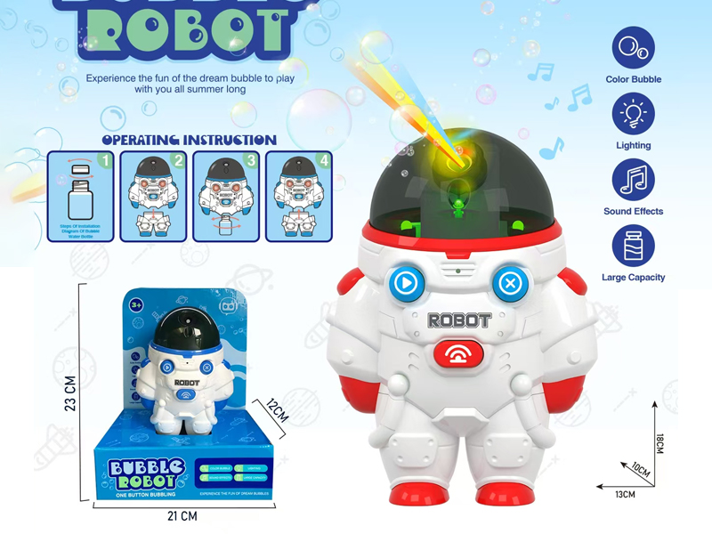 Electric Astronaut Astronaut Bubble Robot