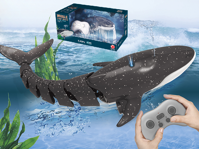 Remote Control Spray Water Whale