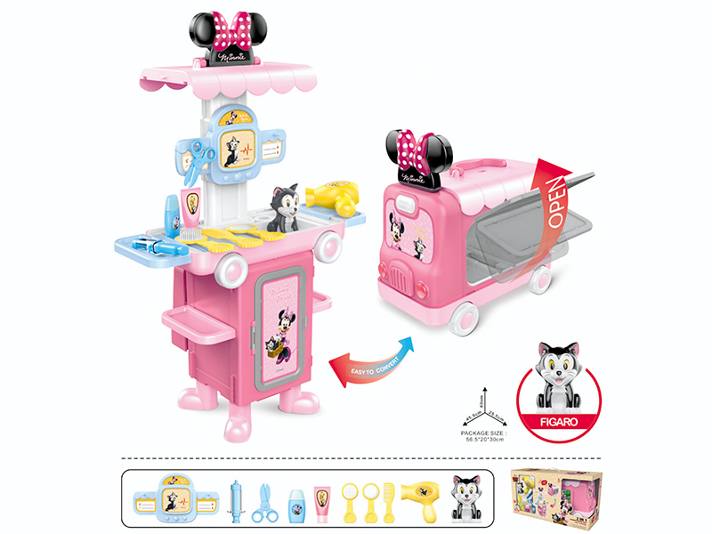 2 In 1 Minnie Pet Store Transforming Bus