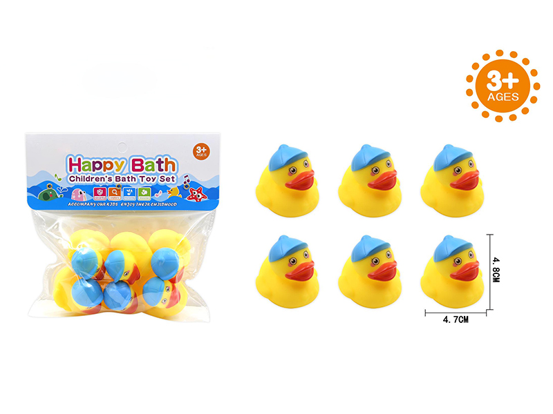 Environmental Children's Bath Toy 5CM Ducks 6pcs