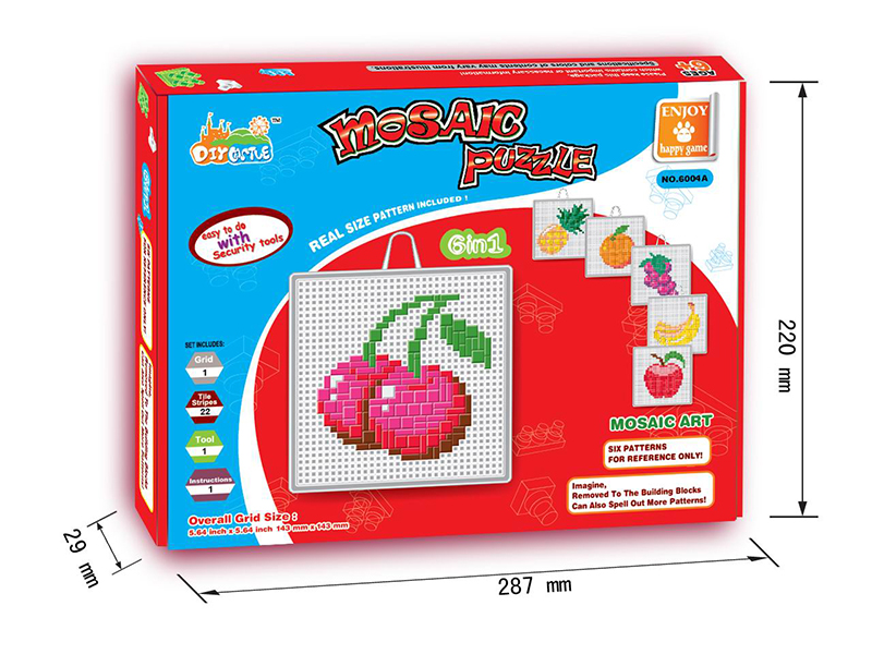 Fruit Mosaic Puzzle(6 In 1)