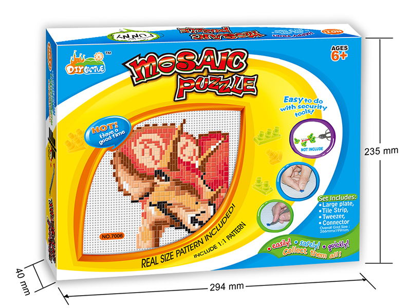 Triceratops Mosaic Puzzle