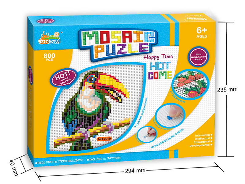 Toucan Mosaic Puzzle With Frame