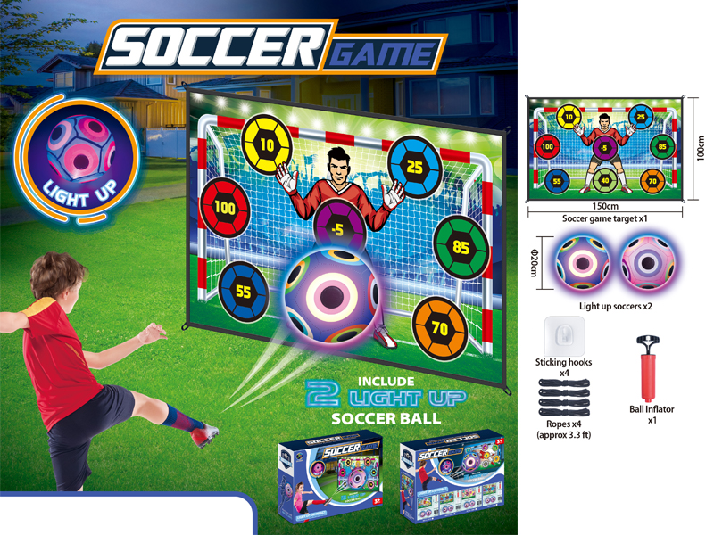 Boys Football Cloth+2 Lighted Ball