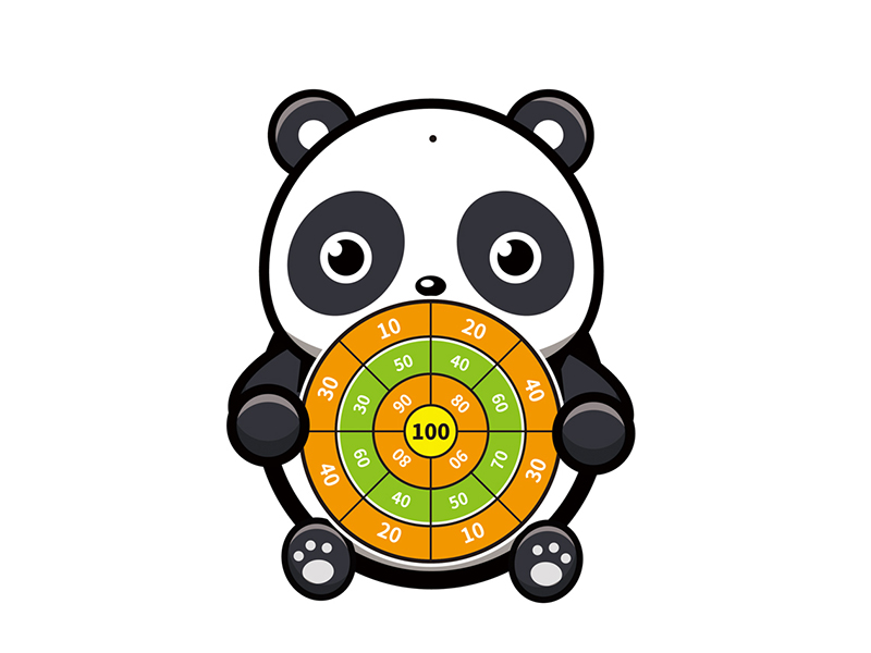 Panda Velcro Dartboard