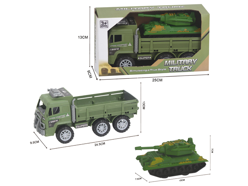 Friction Military Vehicles Equipped With Tanks