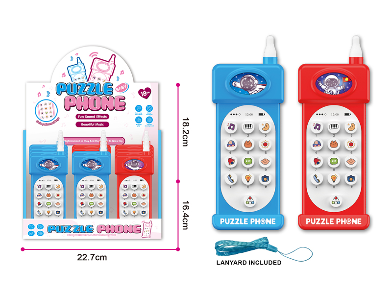 Puzzle Phone With Sound And Light (12Pcs)