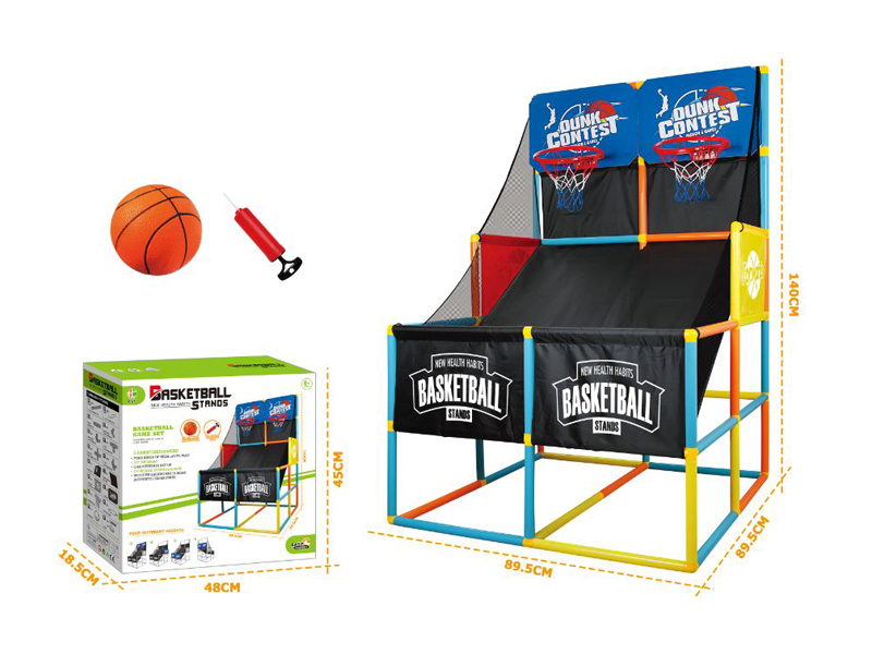 Double Shooting Basketball Rack