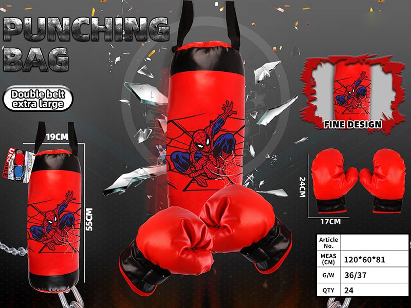 Double Belt Extra Large Punching Bag - Spider-Man