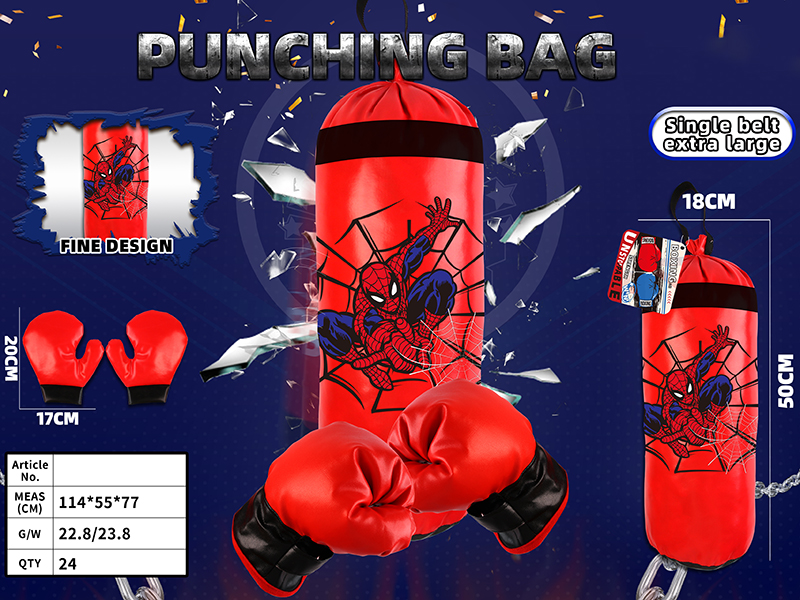 Single Belt Extra Large Punching Bag - Spider-Man