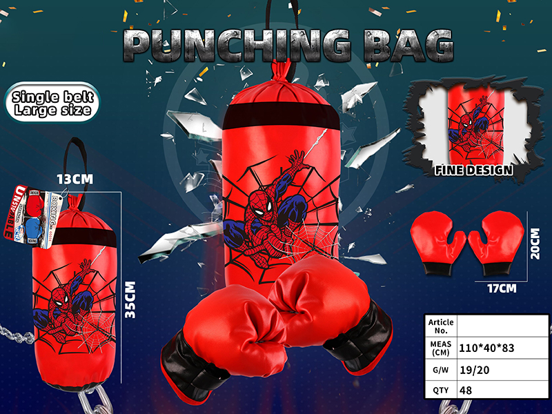 Single Belt Large Size Punching Bag - Spider-Man