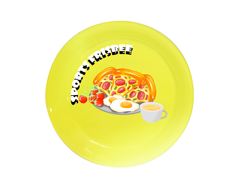 UV Printing Frisbee Toy 20cm - Western Food Theme