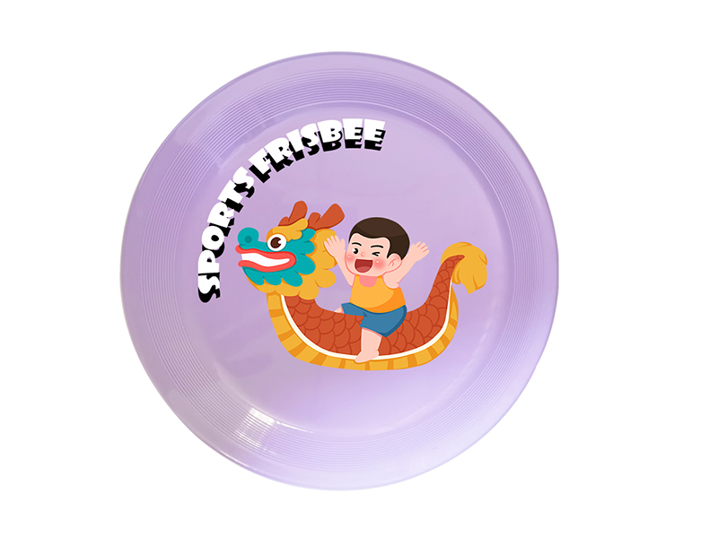 UV Printing Frisbee Toy 20cm - Loong Boat Theme