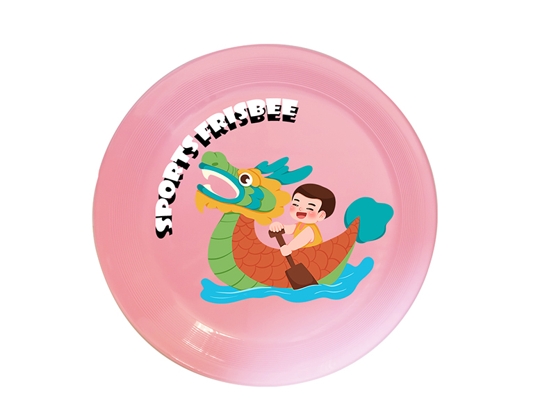 UV Printing Frisbee Toy 20cm - Loong Boat Theme