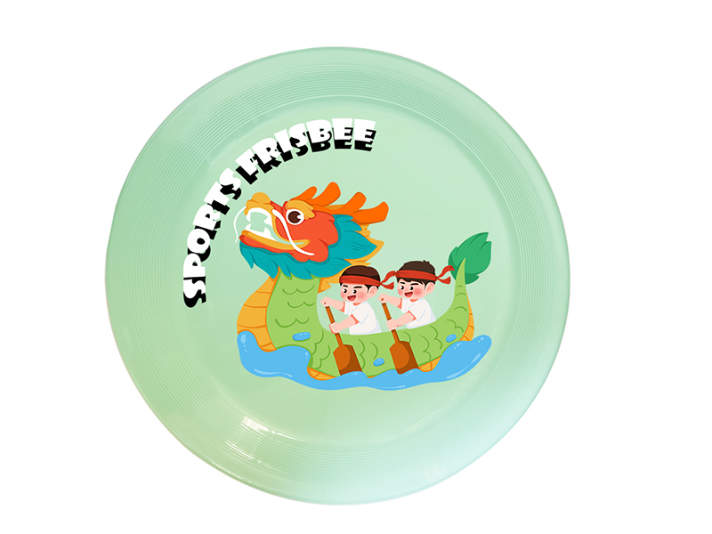 UV Printing Frisbee Toy 20cm - Loong Boat Theme