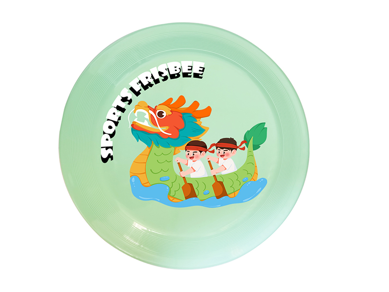 UV Printing Frisbee Toy 20cm - Loong Boat Theme