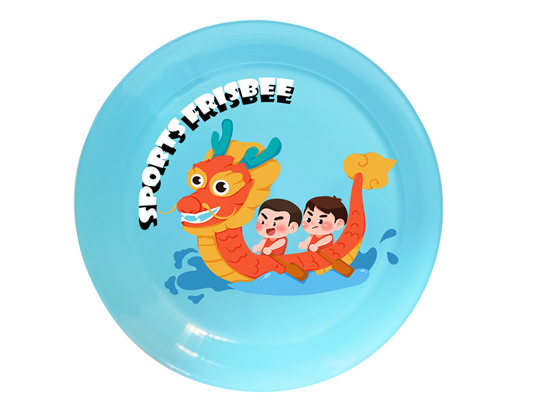 UV Printing Frisbee Toy 20cm - Loong Boat Theme