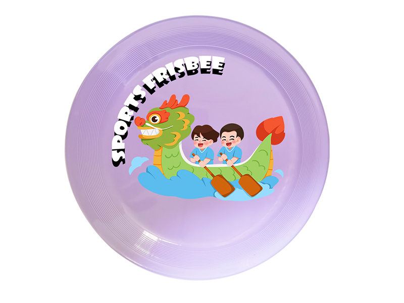 UV Printing Frisbee Toy 20cm - Loong Boat Theme