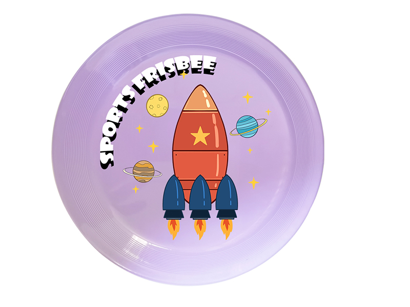 UV Printing Frisbee Toy 20cm - Space Rocket Theme