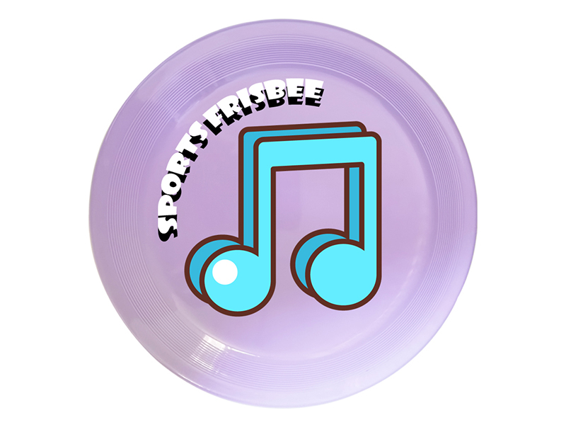 UV Printing Frisbee Toy 24cm - Music Theme