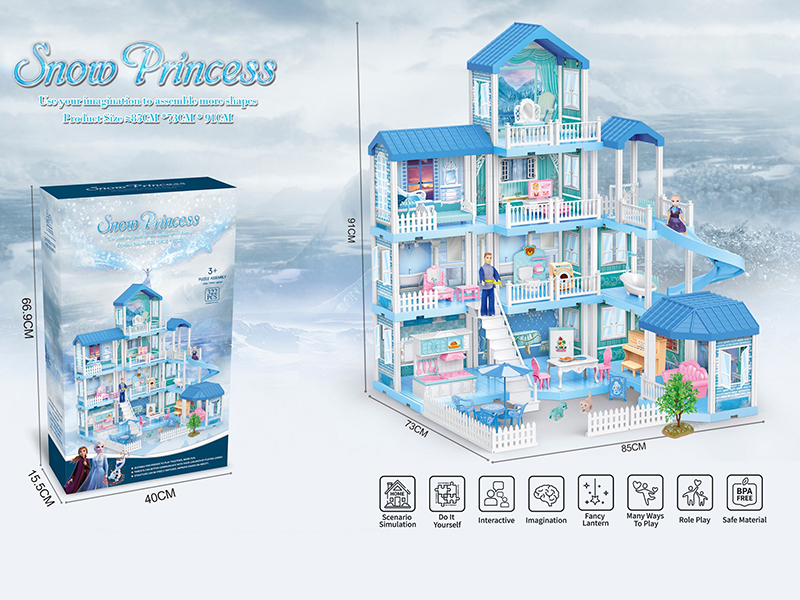 DIY Assembly Snow Princess Villa